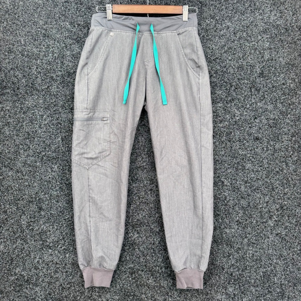 FIGS Technical Collection Heather Gray Jogger Scrub Pants XS W18SW2005P